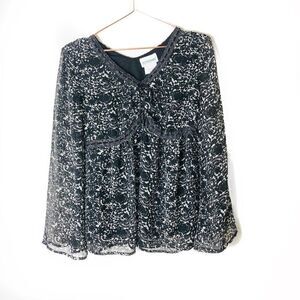 EUC Motherhood Maternity Boho Babydoll Top Small